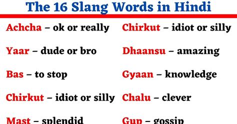 slang meaning in hindi|hindi slang words with meanings.